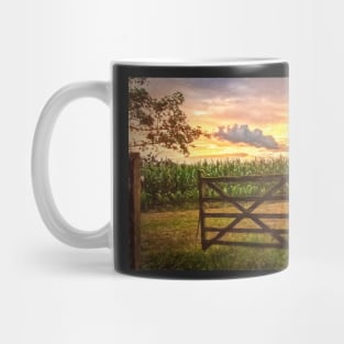 Maize Field At Sunset Mug